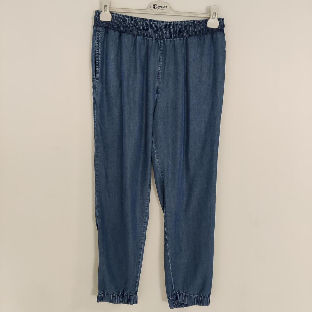 Ellen Tracy Women's Tencel Denim Jogger Pants Size Medium Pull-on